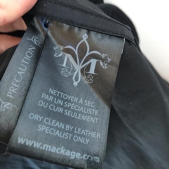 Mackage water resistant black trench - Picture 9 of 11